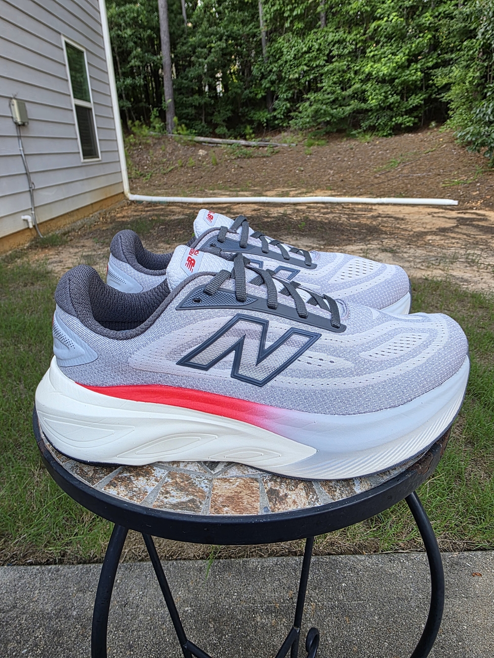New Balance FF x More V6 MMORLC6 Grey Matter Men Sz 9 Women Sz 10.5 Worn Worn 2x